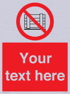 Custom Do Not Obstruct Sign